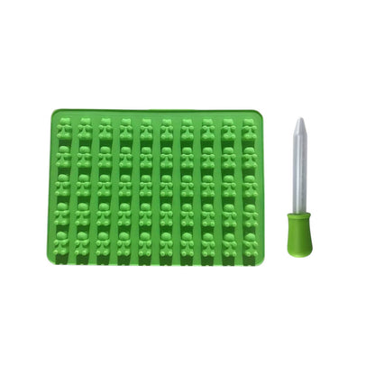 Mini Bear Silicone Mould Tray & Dropper - Assorted Colours