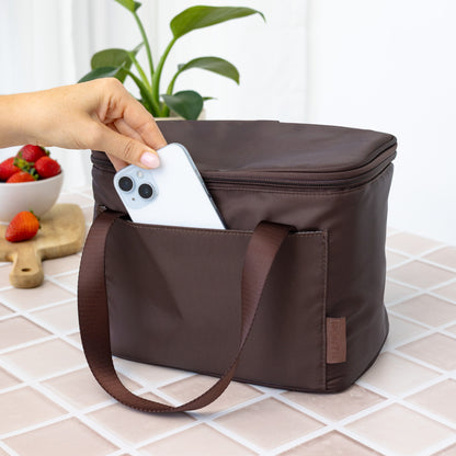 MontiiCo Insulated Cooler Bag - Chocolate