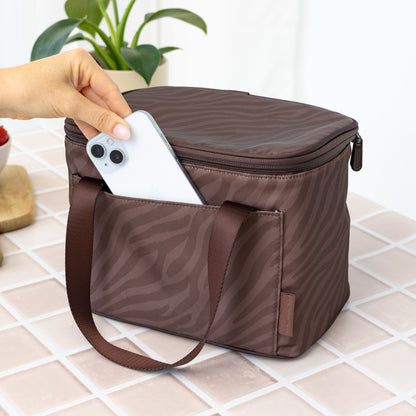 MontiiCo Insulated Cooler Bag - Zebra