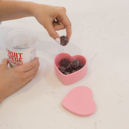 MontiiCo Silicone Heart Tub - Assorted Colours *PREORDER*