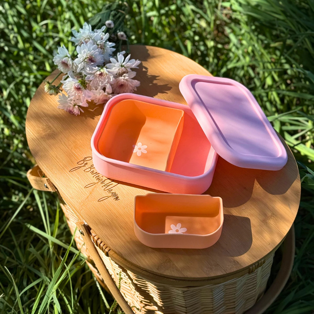The Zero Waste People Silicone Rectangle & Dividers Bundle - Sunset