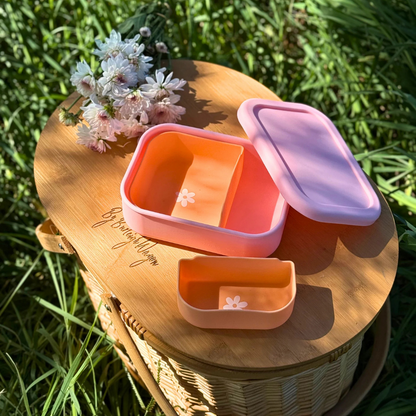 The Zero Waste People Silicone Rectangle & Dividers Bundle - Sunset
