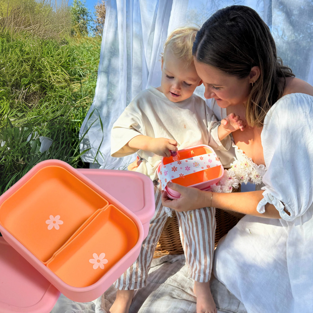 The Zero Waste People Silicone Rectangle & Dividers Bundle - Sunset