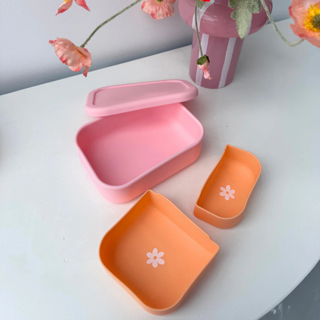 The Zero Waste People Silicone Rectangle & Dividers Bundle - Sunset