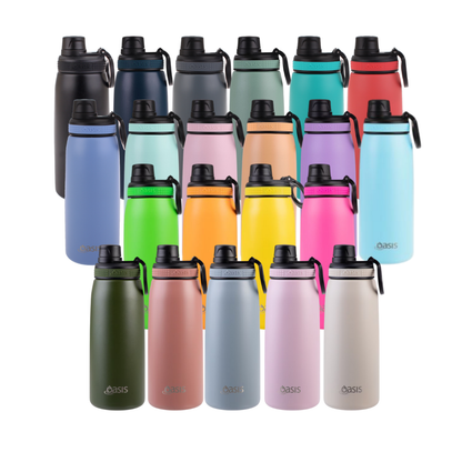 Oasis Challenger 780ml Insulated Sports Bottle w/ Screw Top - Assorted Colours