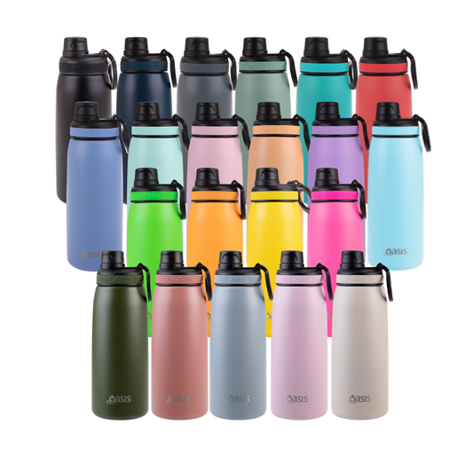 Oasis Challenger 780ml Insulated Sports Bottle w/ Screw Top - Assorted Colours