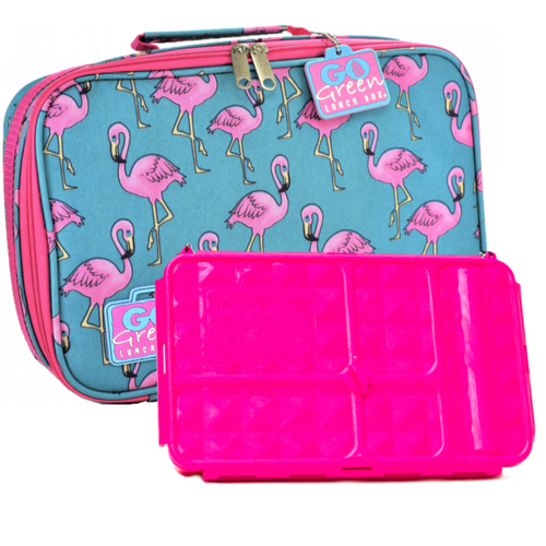 Go Green Original Lunch Box Set - Flamingo