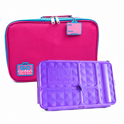 Go Green Original Lunch Box Set - Pretty 'N Pink