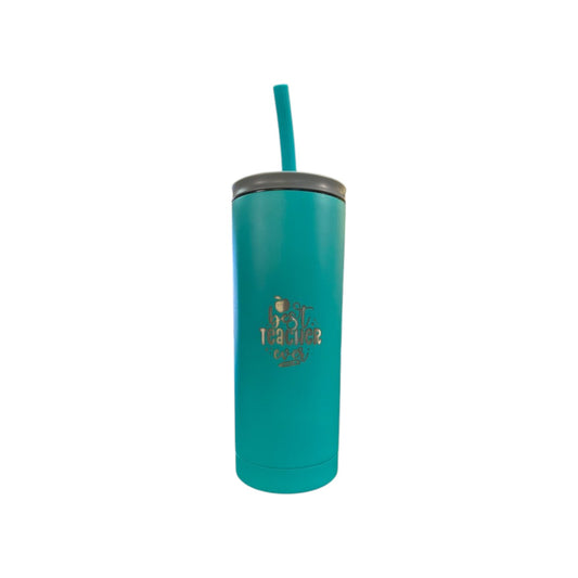 "Best Teacher" Engraved Super Sipper Tumbler - Assorted Colours