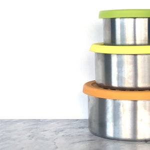 Green Essentials Sili-Steel Pots (Sets of 3)