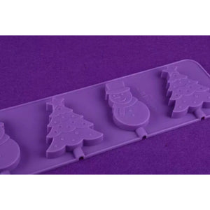 Christmas Shaped Lollipop Silicone Tray