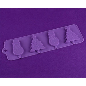 Christmas Shaped Lollipop Silicone Tray