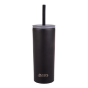 Oasis 600ml Super Sipper Insulated Tumbler w/ Silicone Straw - Choice of 9 Colours