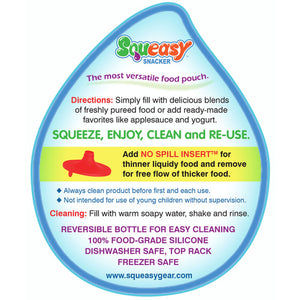 Squeasy Snacker 16oz / 480ml - Choice of 4 Colours
