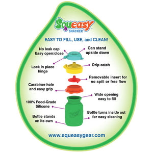 Squeasy Snacker 16oz / 480ml - Choice of 4 Colours