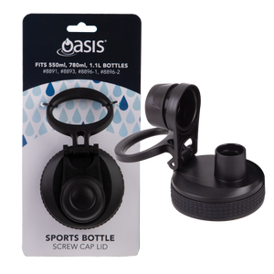 Replacement Lid for Oasis Sports Drink Bottle with Screw Top (Carded)