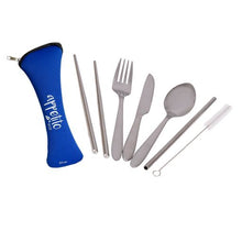 Load image into Gallery viewer, Appetito 6 piece SS Traveller&#39;s Cutlery Set (4 colours available)