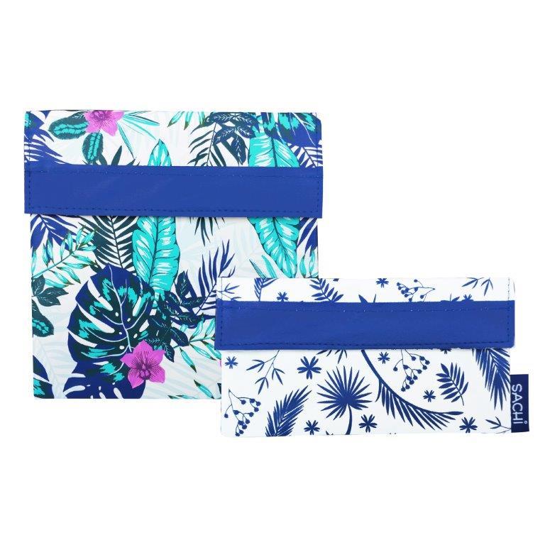 Sachi Reusable Sandwich & Snack Bags - Tropical Paradise