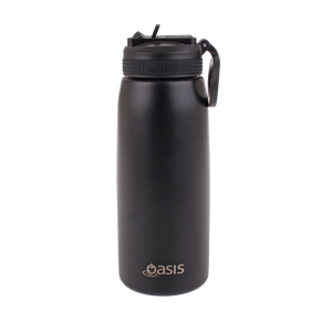 Oasis 780ml Stainless Steel Insulated Sports Drink Bottle with Straw - Choice of 13 Colours