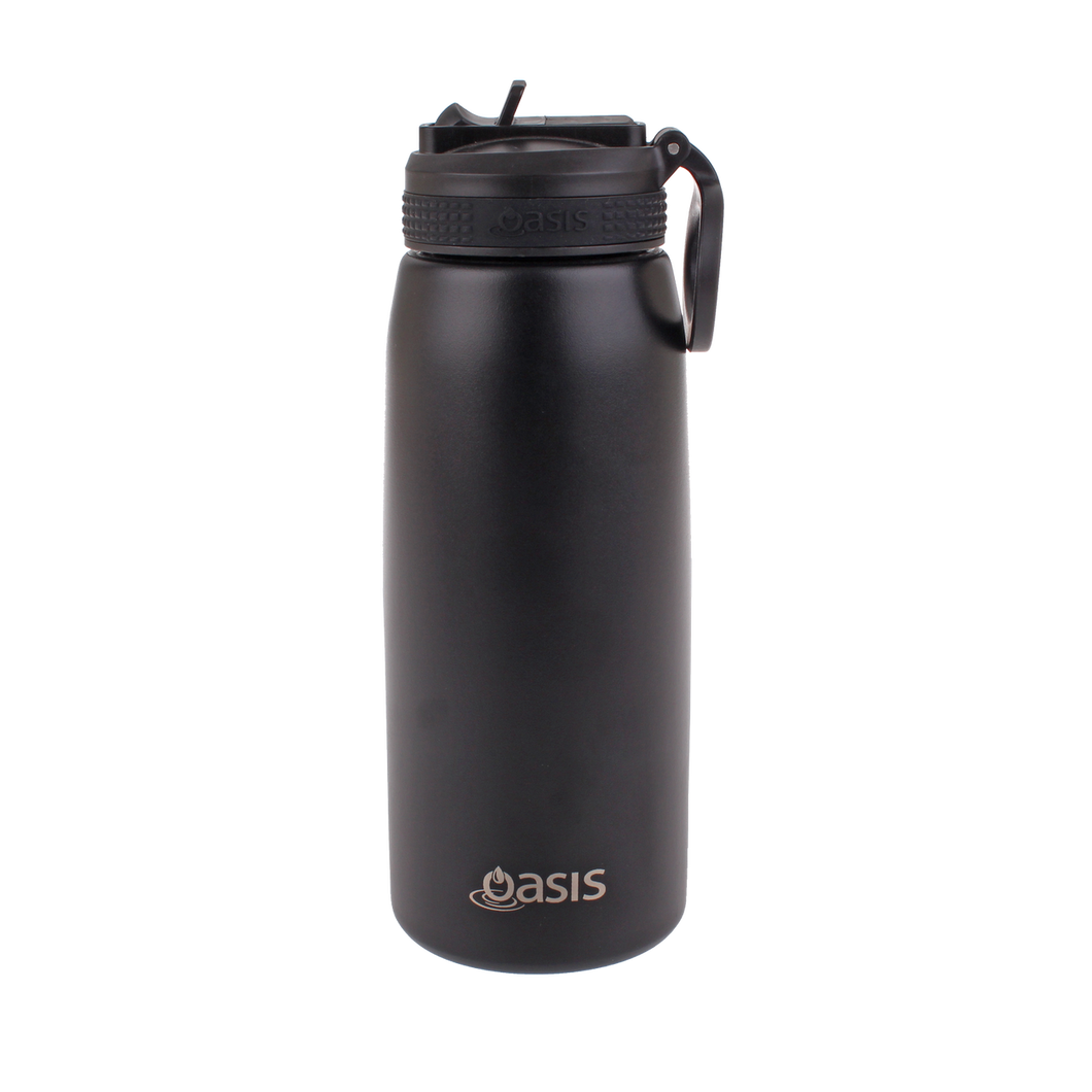 Oasis 780ml Stainless Steel Insulated Sports Drink Bottle with Straw - Choice of 13 Colours