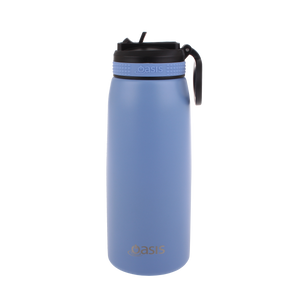 Oasis 780ml Stainless Steel Insulated Sports Drink Bottle with Straw - Choice of 13 Colours