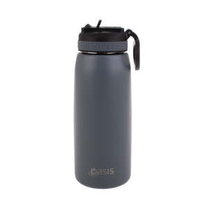 Oasis 780ml Stainless Steel Insulated Sports Drink Bottle with Straw - Choice of 13 Colours