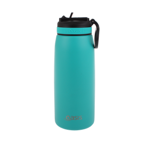 Oasis 780ml Stainless Steel Insulated Sports Drink Bottle with Straw - Choice of 13 Colours