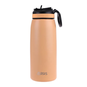 Oasis 780ml Stainless Steel Insulated Sports Drink Bottle with Straw - Choice of 13 Colours