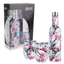 Load image into Gallery viewer, Oasis Stainless Steel Insulated Wine Traveler Gift Set