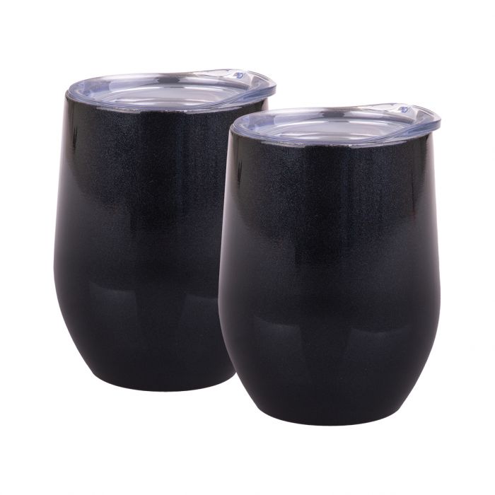 Oasis 330ml Stainless Steel Insulated Wine Tumblers Gift Set (2 Pack)