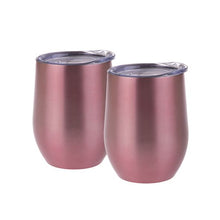Load image into Gallery viewer, Oasis 330ml Stainless Steel Insulated Wine Tumblers Gift Set (2 Pack)