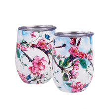 Load image into Gallery viewer, Oasis 330ml Stainless Steel Insulated Wine Tumblers Gift Set (2 Pack)