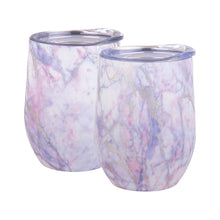 Load image into Gallery viewer, Oasis 330ml Stainless Steel Insulated Wine Tumblers Gift Set (2 Pack) - Assorted Colours/Patterns