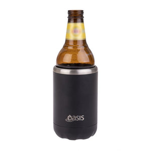 Oasis Stainless Steel Insulated 375ml Can Cooler - Choice of 6 Colours