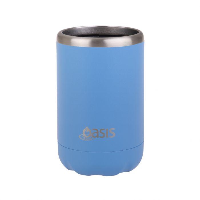 Oasis Stainless Steel Insulated 375ml Can Cooler - Assorted Colours
