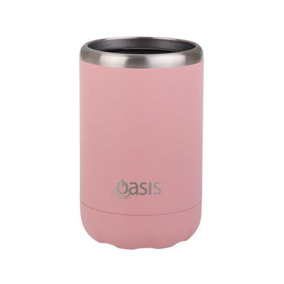 Oasis Stainless Steel Insulated 375ml Can Cooler - Assorted Colours