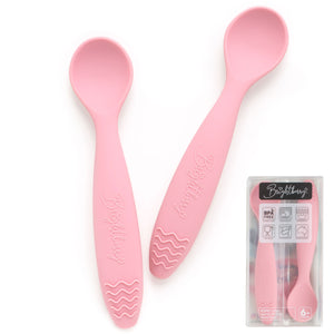 Brightberry Silicone Spoons with Teether - 7 Colours Available