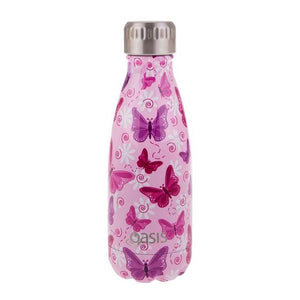 Oasis 350ml Stainless Steel Insulated Drink Bottle - Assorted Discontinued Colours/Patterns