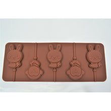 Load image into Gallery viewer, Bunny and Monkey Lollipop Silicone Tray