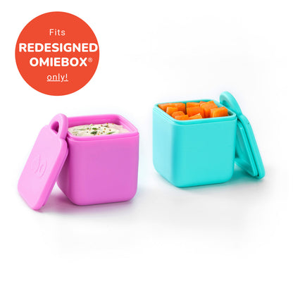 Omie Dip Silicone Dip Containers 2 pack- Assorted Colours