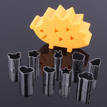 Load image into Gallery viewer, 10 Piece Hedgehog Stainless Steel Fruit &amp; Vegetable Cutter Set