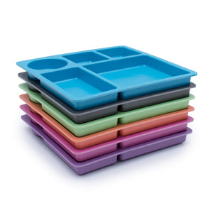 bobo&boo Bamboo Divided Plate- Choice of 6 Colours