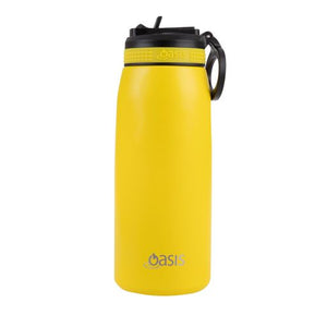 Oasis 780ml Stainless Steel Insulated Sports Drink Bottle with Straw - Choice of 13 Colours