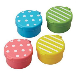 Condiments / Sauce Container with Dots & Stripes