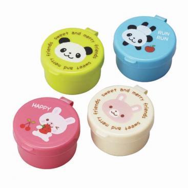Condiments / Sauce Container with Pandas & Bunnies