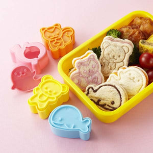 Animal Friends Sandwich / Cookie Cutters and Stampers (4 pack)