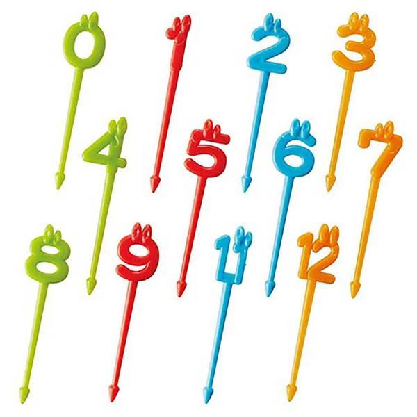 Number Food Picks - 12 Pack
