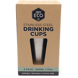 Ever Eco Stainless Steel Drink Cups - 4 Pack