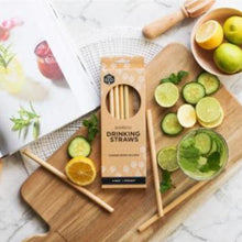 Load image into Gallery viewer, Ever Eco Bamboo Reusable Straws - 4 Pack with Brush