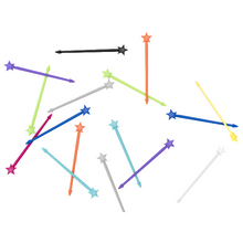 Load image into Gallery viewer, Lunch Punch Stix Long Food Picks - Pink Rainbow 4 Pack